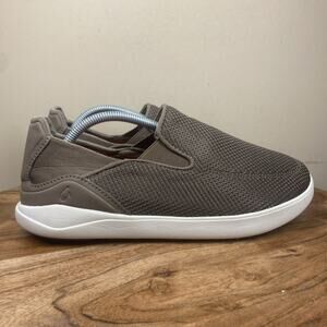 OluKai Nohea Pae Mens Brown Size 7 Mesh Slip On Comfort Beach Shoes 10487-1313
